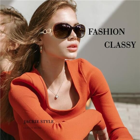 Polarized Trendy Oversized Sun Glasses Fashion Shades 100% UV400 Protection S85 - Picture 2 of 6